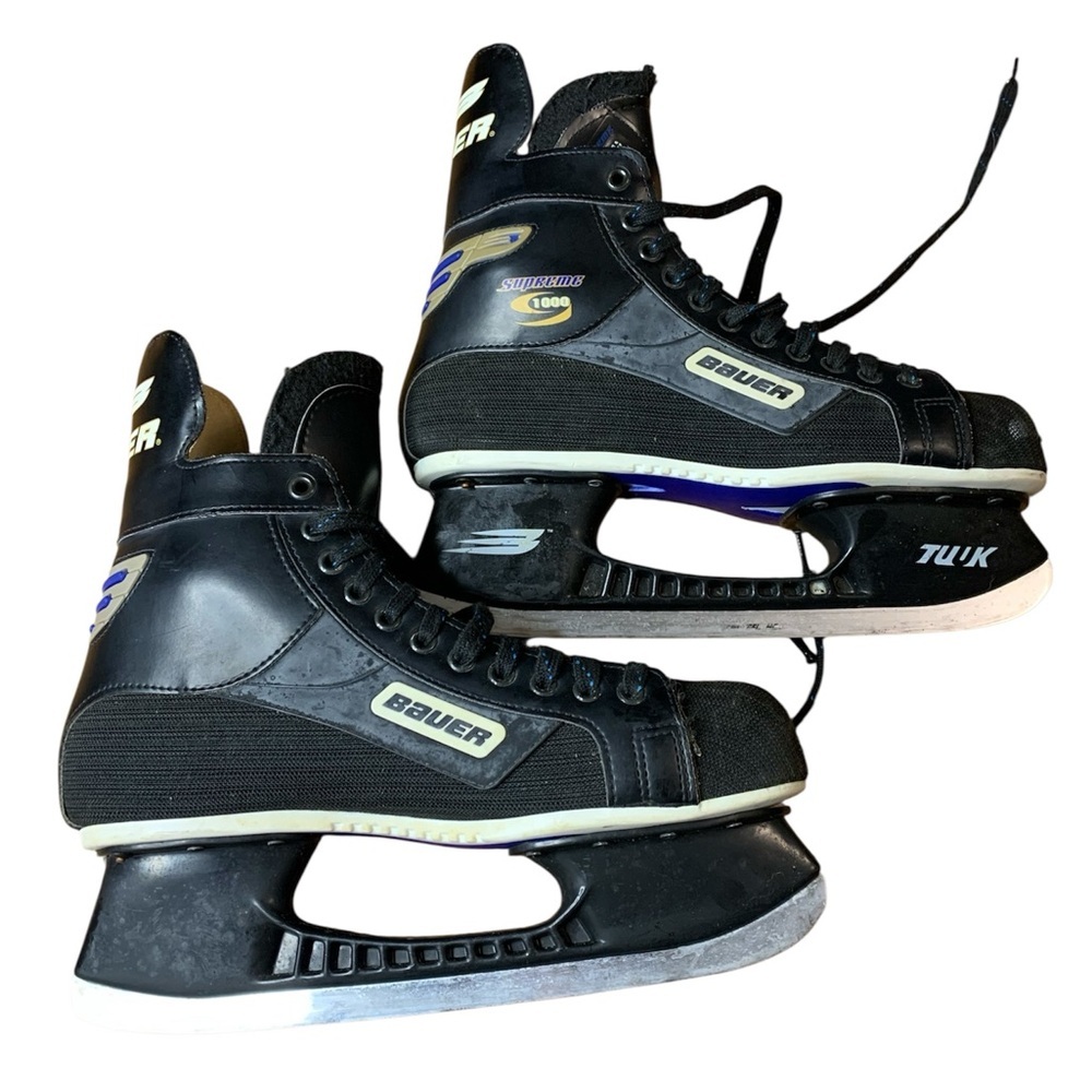 Vintage Bauer Supreme 1000 Hockey Skates - Made in Canada - Size 11D